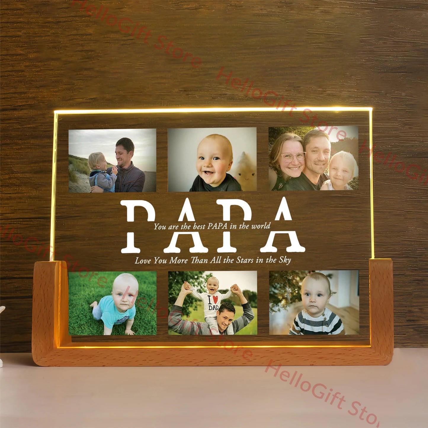 Personalized Custom Photo Text 3D Acrylic Lamp