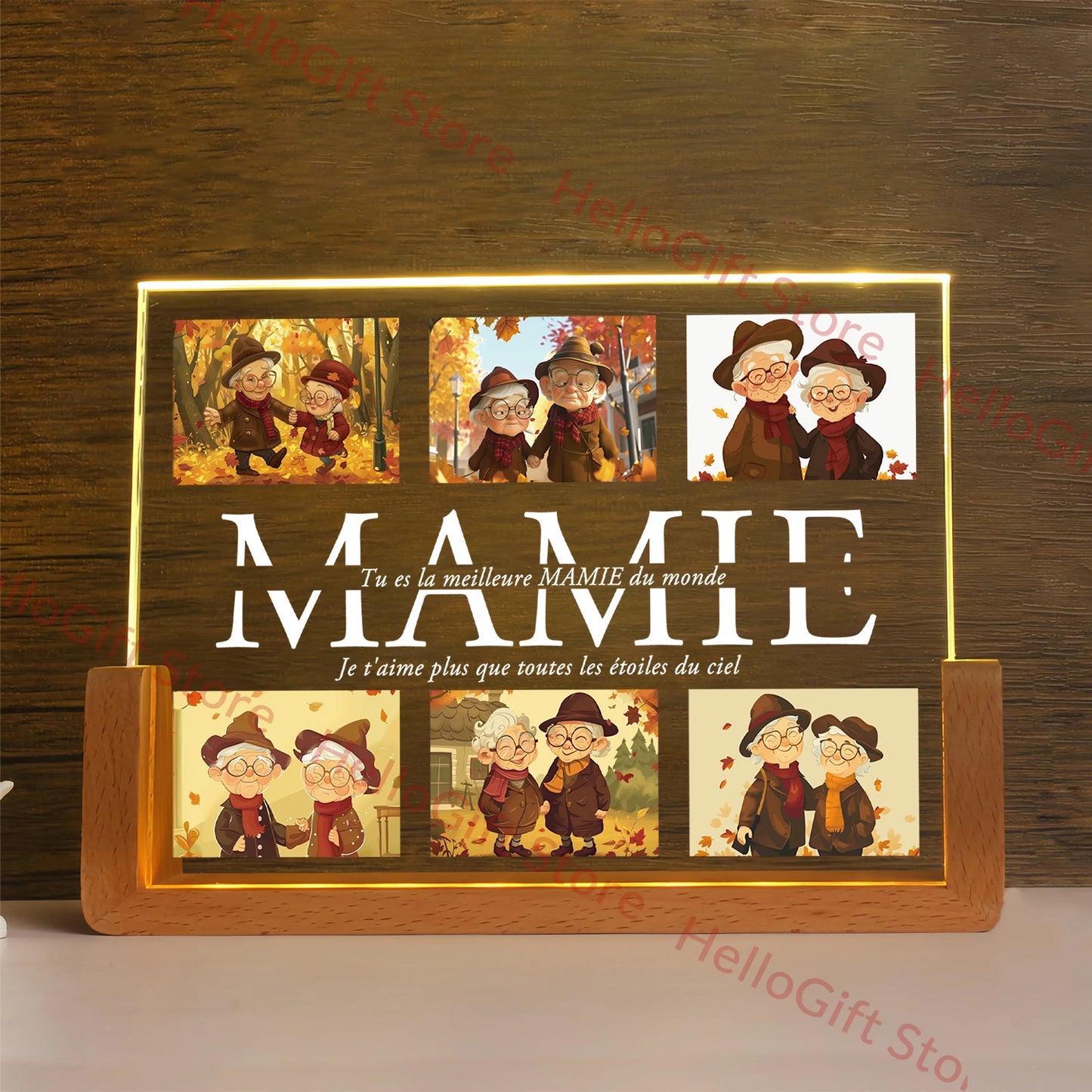 Personalized Custom Photo Text 3D Acrylic Lamp