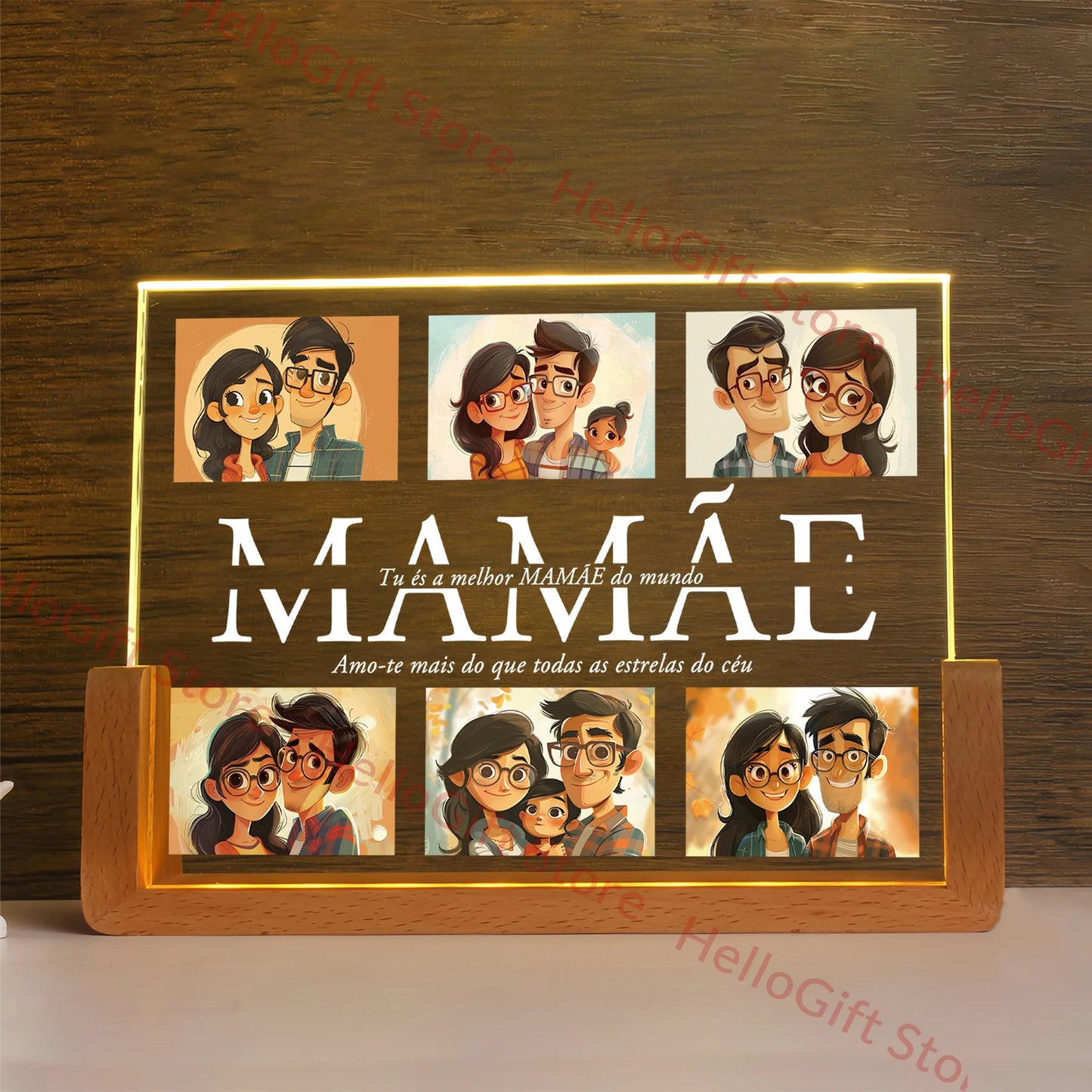 Personalized Custom Photo Text 3D Acrylic Lamp