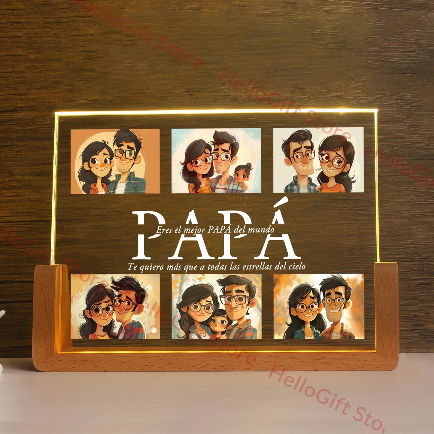 Personalized Custom Photo Text 3D Acrylic Lamp