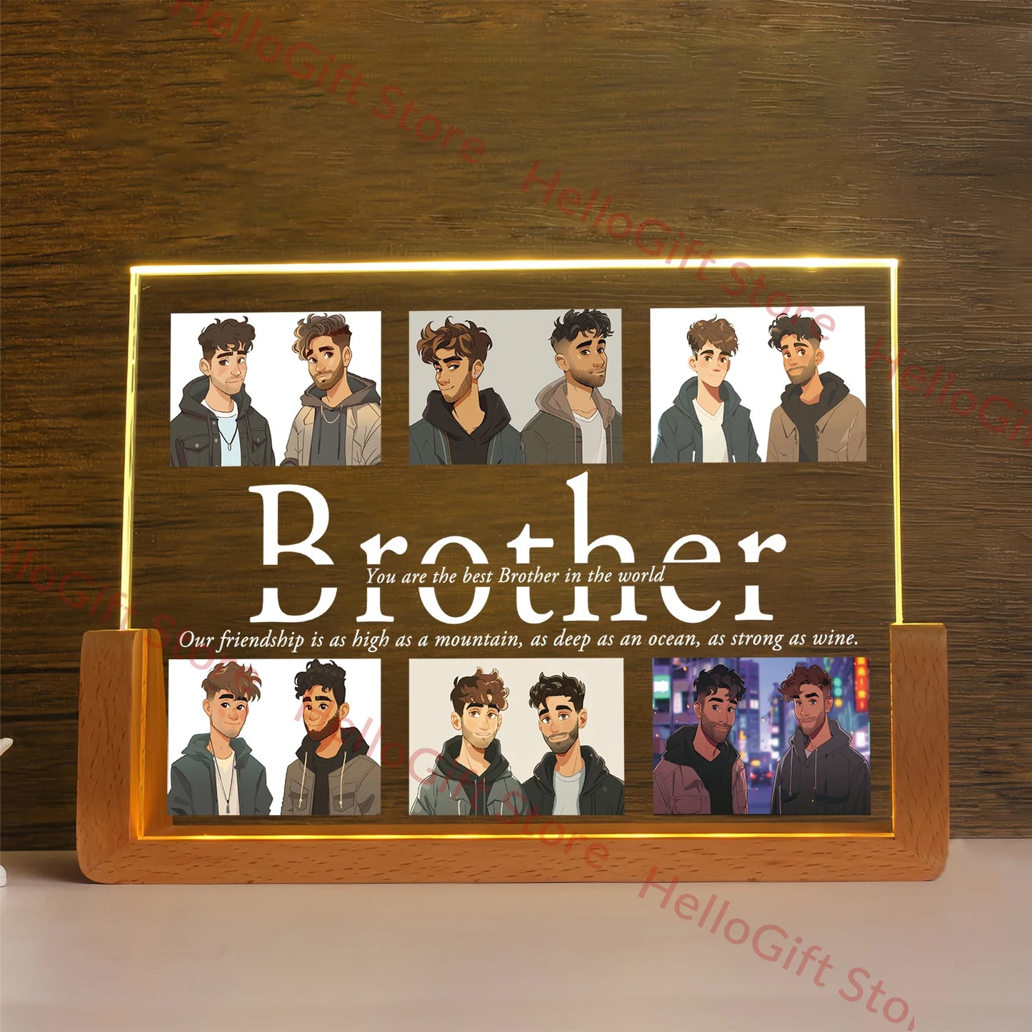 Personalized Custom Photo Text 3D Acrylic Lamp