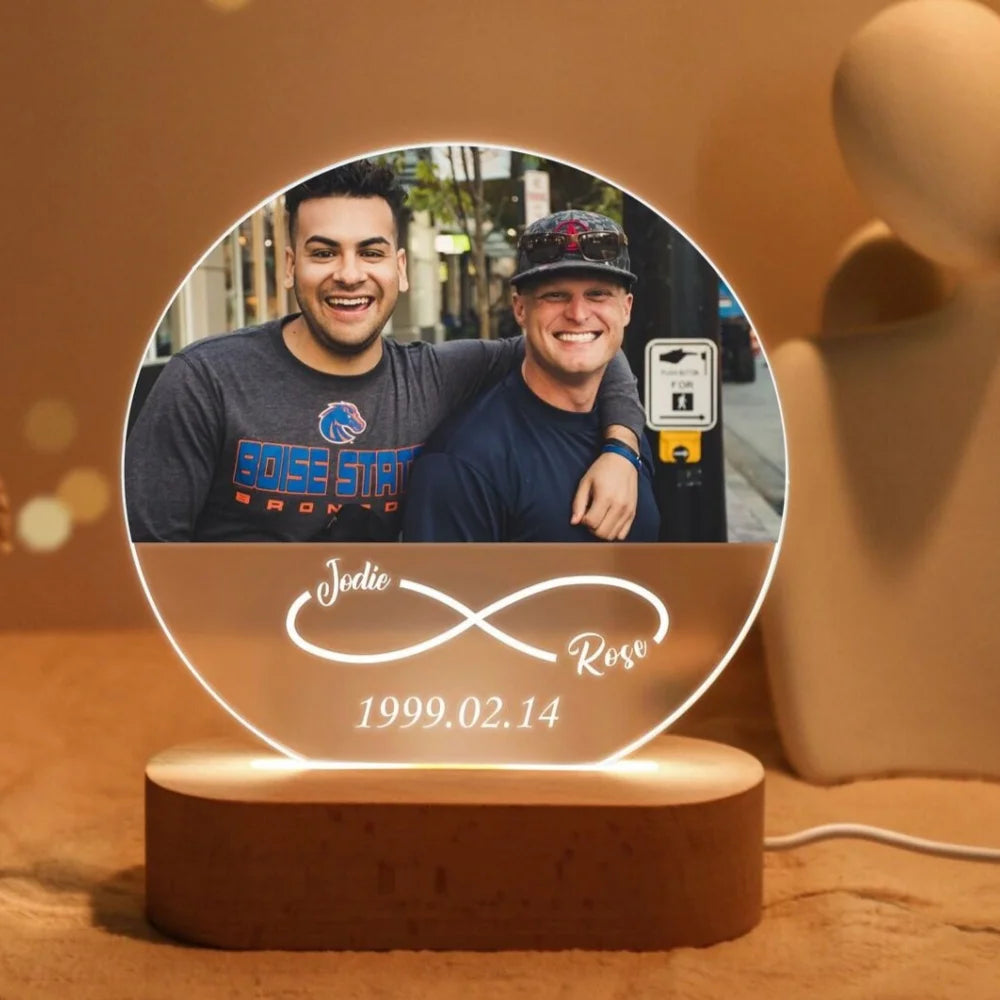 Personalized Night Light 3D Photo Lamp Customized Photo Text