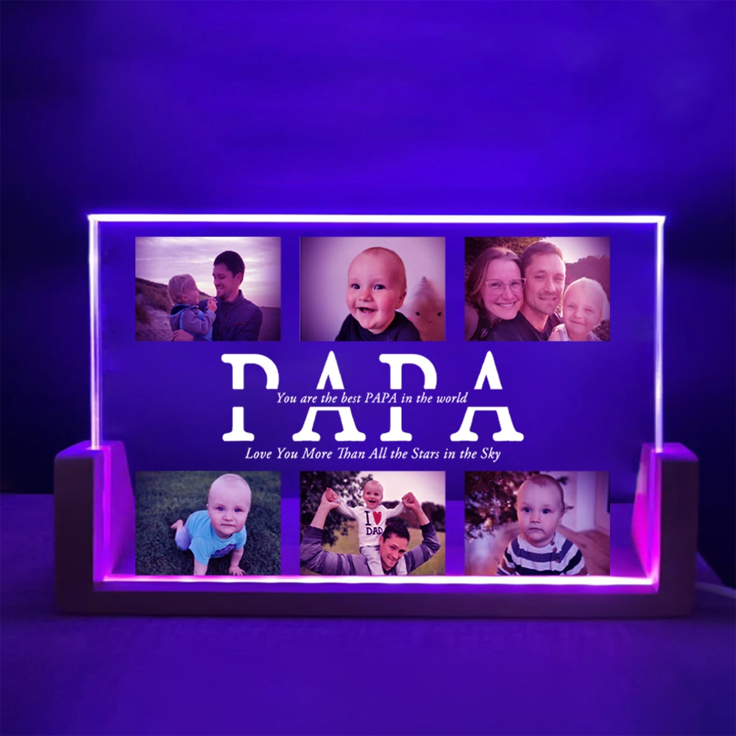 Personalized Custom Photo Text 3D Acrylic Lamp