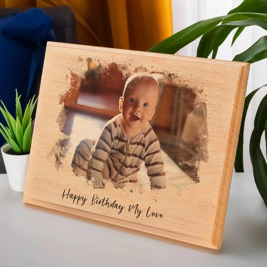 Custom Wooden Photo Frames Vintage Personalized Printed Photos